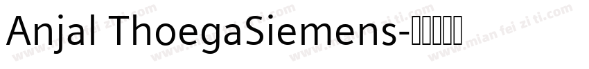 Anjal ThoegaSiemens字体转换